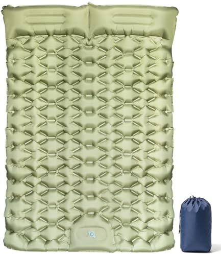 Materasso Campeggio Autogonfiante Doppio Ultraleggero 1,65kg 203x123x10cm