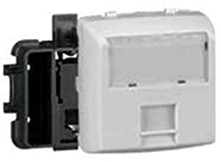 Legrand 086144 Prise RJ45 Catégorie6 UTP Appareillage Saillie Composable, Blanc, Lot de 10