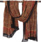 GURU SHOP Leichter Pareo, Sarong, Handbedrucktes Baumwolltuch - rot Kombination 2, Herren/Damen, Baumwolle, 190x120 cm