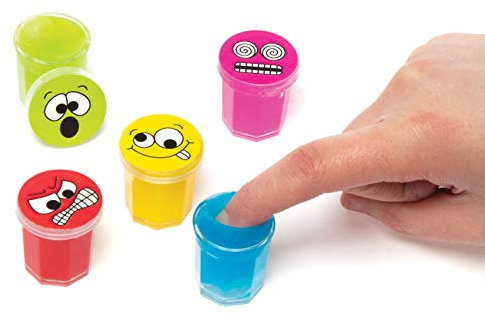 Baker Ross Geräuschmasse „Lustige Gesichter“ für Kinder zum Spielen, perfekt als kleine Überraschung oder als Preis bei Partyspielen (6 Stück), AC245, Sortiert