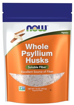 NOW Foods Supplements, Whole Psyllium Husks, Non-GMO Project Verified, Soluble Fiber, 16-Ounce