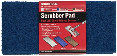 Shurhold 658-1702 Medium Grade Green Mop Base Scourer, Set of 2