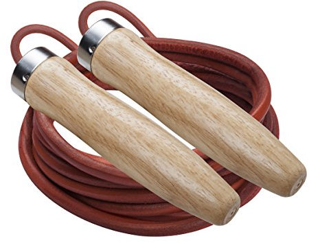 Champion Sports Corda per Saltare in Pelle con Cuscinetti a Sfera (2,5 Piedi)