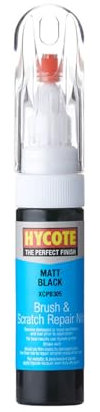 Hycote Matt Black Touch Up Brushes, 12.5ml,XCPB305