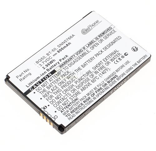 cellePhone Batteria Li-Ion Compatibile con Motorola W156 W180 W205 W208 W218 W220 W230 W375 W377 W510 - KRZR K3 - Slvr L9 (sostituita BQ50)