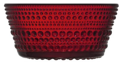 Iittala - Kastehelmi Schale - Cranberry/rot 23cl