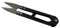 Akachafactory Coupe Fil ciseau de Precision mercerie Broderie decoupe Tissu Mini Bordure - Noir
