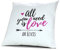 printplanet Kopfkissen mit Namen Elvis - Motiv All You Need is Love or..., 40 cm, 100% Baumwolle, Kuschelkissen, Liebeskissen, Namenskissen, Geschenkidee