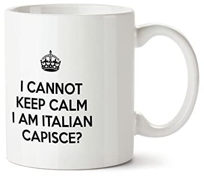 Bang Tidy Clothing Novelty Printed Mugs Funny Office Gifts Humorous Coffee Mug I Cannot Keep Calm I'm Italian