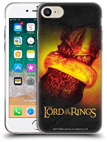 Head Case Designs Officially Licensed The LOTR The Fellowship Of The Ring Ring Character Art Gel Case [Military Grade] Compatible with Apple iPhone 7/8 / SE 2020 & 2022 & Compatible with MagSafe