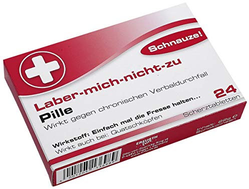 Lustige Pillen LABER MICH NICHT ZU Pille 2er Set, als Geburtstagsgeschenk. Spaß, Anti Stress, gute Laune, Junggesellenabschied Mann und Frau. mit John Silver® Orakelsprüchen