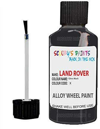 Alloy Wheel Repair Touch up Paint KIT Curbing Scratch CHIP Silver Black Gold (Gloss Black)