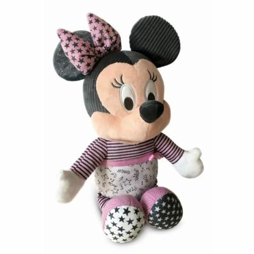 Clementoni Baby 17395 - Peluche Veilleuse - Disney Baby - Mickey - Veilleuse Musicale et Lumineuse - Peluche Lavable en Machine - pour Bébés à partir de 6 Mois et Plus