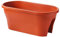 Kunststoff Rechteckigen Sattel Flowerpot Kreative Kreuz Hängen Multifunktions-Gemüsetopf Indoor Outdoor Hanging Rail Pflanzer,Rot