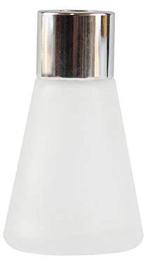 Teensery 2 Pcs Empty Frosted Glass Diffuser Bottles Refillable Fragrance Diffuser Jars Essential Oils Containers with Silver Cap for DIY Replacement Reed Diffuser Gift Sets (30ML)