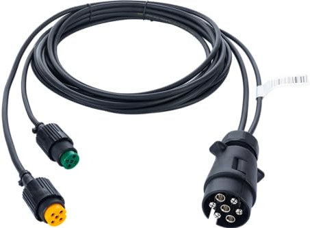 Anhängerkabel 7 polig Anhänger-kabelbaum 4,0 M Mit Zwei 5-poligen Bajonettsteckern