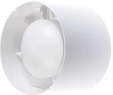 Steinberg14 Inline Duct Fan - 100mm / 4 inch White Ducting Extractor - Exhaust Fans - Ventilator (Without Timer)