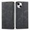 QLTYPRI Case for iPhone 13, Premium PU Leather Cover TPU Bumper with Card Holder Kickstand Hidden Magnetic Adsorption Shockproof Flip Wallet Case for iPhone 13 - Black
