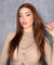 VEBONNY Auburn Brown Lace Front Perücken für Frauen, Gerade Haare Hellbraune Perücke mit Babyhaar, Kleberfrei, Mittelscheitel, Schulterlänge 20 Zoll / 50 cm Rote Perücke VEBONNY-021