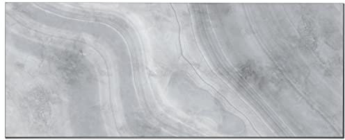 Panorama Pellicola per Cucina Marmo Grigio 60x100 cm - Paraschizzi Adesivo Per Muro - Pannello - Adesivo da Parete