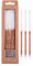 PME Rose Gold Glitter Candles with White Holders, 18 cm, Set of 16, (CA181)