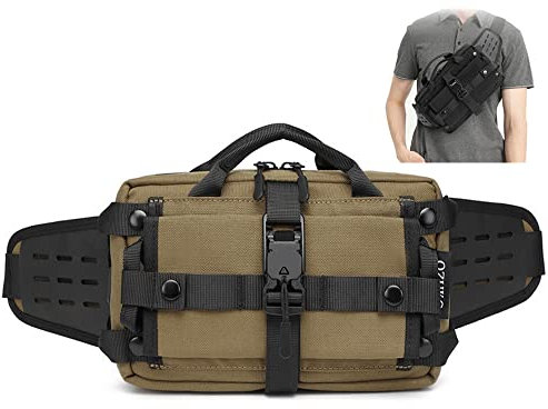 ACEXIER Taktische Herren Gürteltasche Outdoor Sports Brusttasche Wasserdichte Schultergurttasche EDC Umhängetaschen für Jagd Camping Wandern