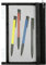 Chris.W Discbound Notebook Elastic Band Stifthalter, Junior Size Disc Bound Planner Cover Mesh Pencil Case Bag, Zipper Pouch for Pens Cards Stickers School Supplies (14x21.6 cm, schwarz)