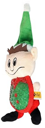 Dingo Plüsch Hundespielzeug Gnom ELMO 34 cm Geschenk für einen Hund Weihnachten Spielzeug mit einem Quietscher Spiel mit Hund 17473