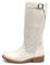 IF Fashion Stivali Stivaletti da Donna Biker Motociclista Traforati Primaverili Estivi con Fibbia LY70-4 Beige N.38
