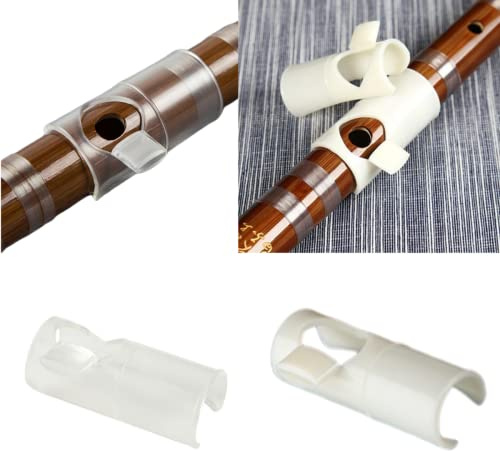 CCeCCe 2 Pack Flute Wind Director Practice Tool Clip on Embouchure Blowing Aid Nozzle Air Stream Training Devices for Beginner Dizi Chinese Bamboo Flute Xiao Woodwind Flute Wooden Flutes Easy to Blow