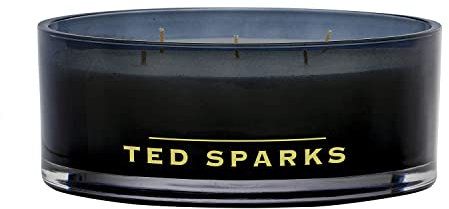 Ted Sparks Balthazar Bamboo & Peony Duftkerze Black aus Sojawachs hergestellt, Brenndauer: 50 Stunden, TED-BZ-C03