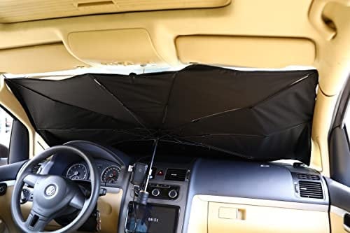 Parasol para parabrisas de coche, parasol para el interior del coche, todoterreno, camión, diseño patentado, 140 x 79 cm, para coche mediano/grande
