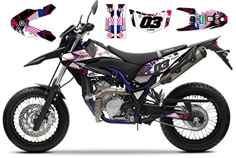 race-styles Aufkleber kompatibel mit Yamaha WR 125 Premium Factory DEKOR Decals im Design DCshoes (WR 125 R)