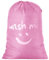 IHOMAGIC Large Sac à Linge, Pliable Sac de Rangement, Sacoche à Linge avec Nylon Corde, Léger Sac Portable pour Vêtement Sale Couverture 80－120L dans la Chamber Hôtel Dortoir, 61x92cm, Rose
