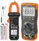 Digital Multimeter, AC-DC-Amperemessgerät, berührungslose automatische Bereichswahl mit mobiler App für Volt-Ampere-Ohm-Temperaturmessung, Durchgang, Kapazität, Widerstand, Frequenz, Diodentest