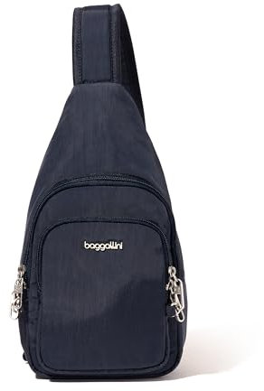 Baggallini Damen Schlinge mit Diebstahlschutz Securtex Diebstahlsicherung Daytripper Sling, French Navy