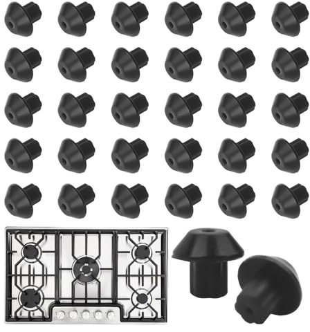 Pretwad Gummifüße Ersatz für GE, Gummifüße für Brennerrost, Gasherd, Gasherd, Kochfeld, Brennerroste ersetzt WB02K0101 WB02T10461 AP2622260 PS241358, PRED-240253P32 US