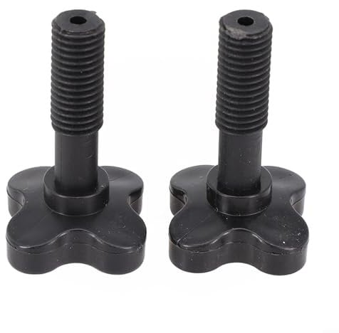 FUBESK Canopy Fixing Screws - Swing Seat Parts Plastic Screws - Garden Swing Canopy Frame Accessories - Black Plastic Screws for Garden Swing Chair Canopy(1 Pair)