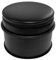 Perel Türstopper Boden ohne Bohren, Tuerstopper Edelstahl, Tür Stop rund, Tür Stopper, Türpuffer, Türhalter, Türfeststeller, rutschfester Boden Gummiring zum Schutz, schwarz, 9 x 7.5 cm, 1 kg