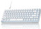 TMKB T84SE Tastiera Meccanica, Layout QWERTY US, Tastiera Gaming a 84 Tasti con LED Blu, N-Key Rollover Blue Switch per PC Windows/Mac OS, Bianco