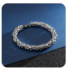 Generisch Outlet Angebote Twisted Chain Armband, Männer Und Frauen Edelstahl Punk Cool Link Seil Schmuck Geflochten Chunky Heavy Chain Armband Blitzangebote (A)