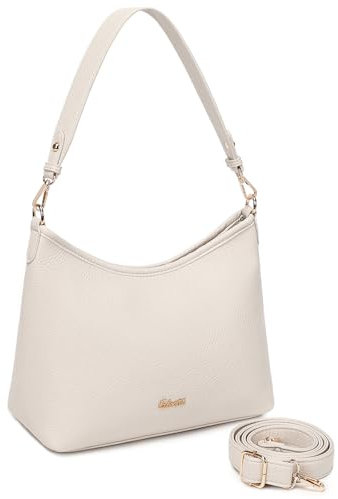 cotwoco Handtasche Damen Umhängetasche - Crossbody Bag Elegant Hobo Bag Shoulder Bag for Women PU Leder Schultertasche Damen mit Abnehmbarem Schultergurt für Schule Büro Arbeit Reisen Ausflug Einkauf
