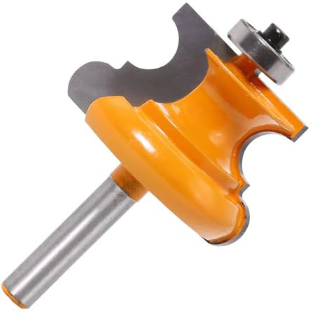 1Pc 8mm Shank Woodworking Tools Edge Moulding Triple Bead Wood Router Bit Tungsten Wood Milling Cutter