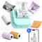 Phomemo Mini Drucker - M02X Aufkleberdrucker, Mini Tragbarer Handydrucker, Bluetooth Inkless Mini Sticker Printer, Thermodrucker für die Hosentasche zum Lernen, Notizen und Fotos, mit 3 Rollen Papier