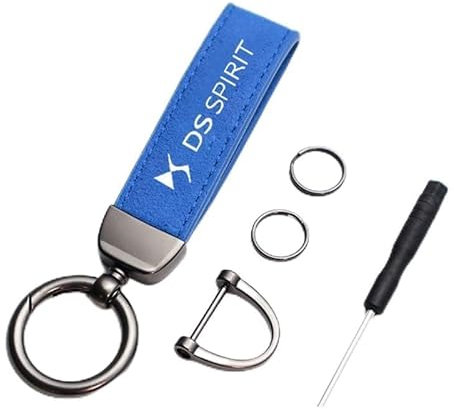 FAGBPEFW Auto Porte Clef, pour Citroen DS DS7 DS4 DS6 Durable et Anti-Perte Porte-clés de Voiture Cadeaux de Famille Voiture Accessoires,A-S