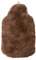 Hugo Frosch Wärmflasche Öko 0,8 l Langhaar-Flauschbezug Kaffee