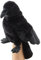 Uni-Toys - Handpuppe Rabe mit drehbarem Kopf - 31 cm (Höhe) - Plüsch-Puppe, Vogel - Plüschtier, Kuscheltier