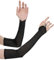 Lnngub Women's Classic Black Floral Mesh One Size Long Fingerless Gloves for Women Attending Special Occasions