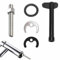 5PCS Monobloc Tap Fixing Kit Single Hole Hot and Cold Water Faucet Washer Sink Tap Fixing Set Leakproof and Stable Basin Washer Sink Bolt Tap Faucet Fixing Fitting Kit for Kitchen Basin Sink