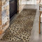 SMXVRC Retro Leopard KüChenteppich, 60x150cm, Tierdruck Waschbarer Teppich, Komfort rutschfeste Schmutzabweisend Bodenmatte Leicht zu Reinigen Dauerhaft Teppich für WaschküChe Veranda